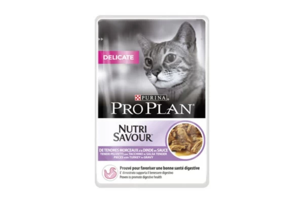 PURINA PRO PLAN DELICATE NUTRISAVOUR CAT ΓΑΛΟΠΟΥΛΑ ΣΕ ΣΑΛΤΣΑ 85g