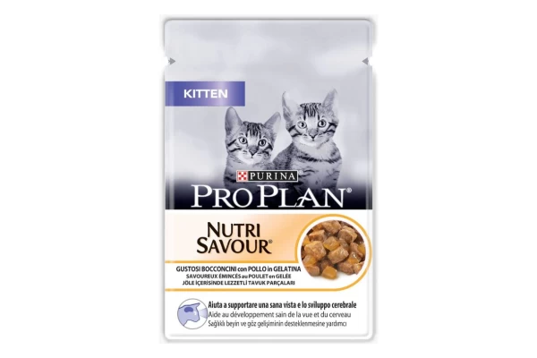 PRO PLAN STERILISED Cat KITTEN Κοτόπουλο σε Ζελέ 85g