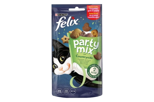 Felix Party Mix Snacks Countryside Mix με γεύση ΠΑΠΙΑ, ΓΑΛΟΠΟΥΛΑ και ΚΟΥΝΕΛΙ 60g