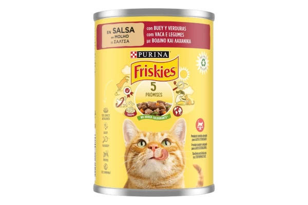 Friskies Βοδινό και λαχανικά σε σάλτσα 400g