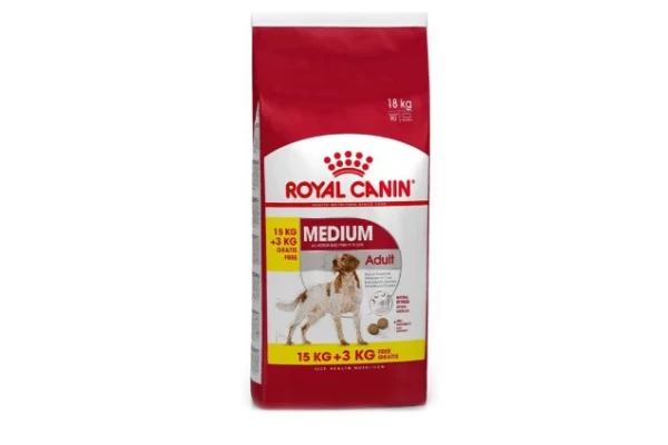  Royal Canin Medium Adult 15Kg+3Kg 