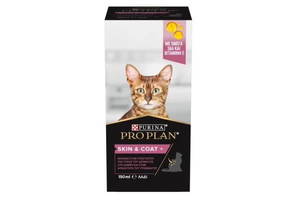 Purina Pro Plan Cat Skin & Coat+ Συμπλήρωμα Διατροφής σε Έλαιο 150ml