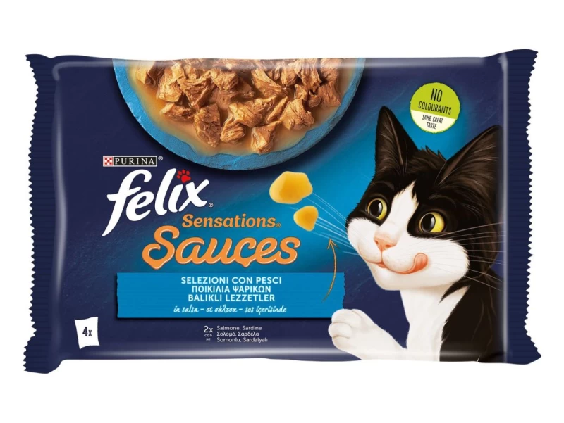 FELIX Sensations Sauces Πολυσυσκευασία Σολομό και Σαρδέλα 4x85g