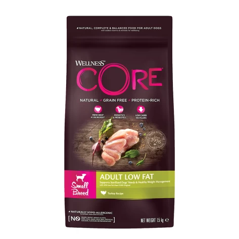 Wellness Core Adult Small Breed Low Fat Γαλοπούλα (Light) 1.5g