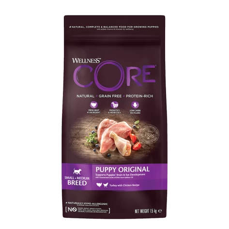 Wellness Core Puppy Small - Medium Breed Γαλοπούλα & Κοτόπουλο 1.5kg