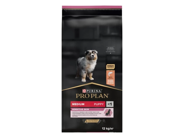Purina Pro Plan Medium Puppy Sensitive Skin Σολομός 12kg 