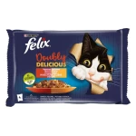 FELIX AGAIL Πολυσυσκευασία Doubly Delicious Ποικιλία Κρεατων σε Ζελέ 4x85g