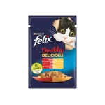 FELIX AGAIL Doubly Delicious με Βοδινό και Πουλερικά σε Ζελέ 85g